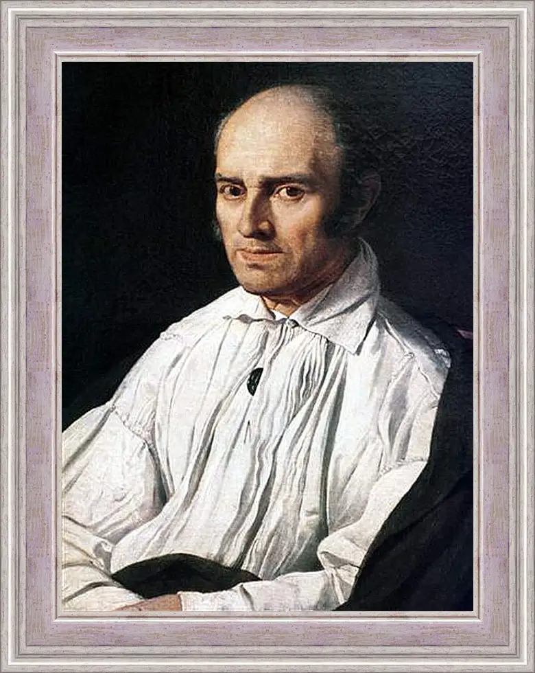 Картина в раме - Portrait of Pere Desmarets. Жан Огюст Доминик Энгр