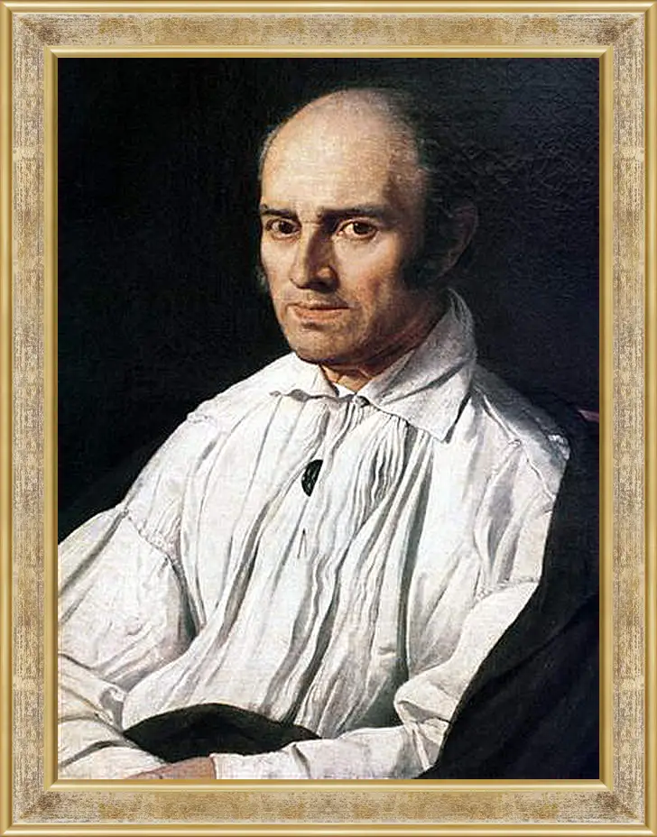 Картина в раме - Portrait of Pere Desmarets. Жан Огюст Доминик Энгр