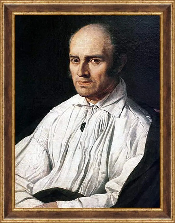 Картина в раме - Portrait of Pere Desmarets. Жан Огюст Доминик Энгр