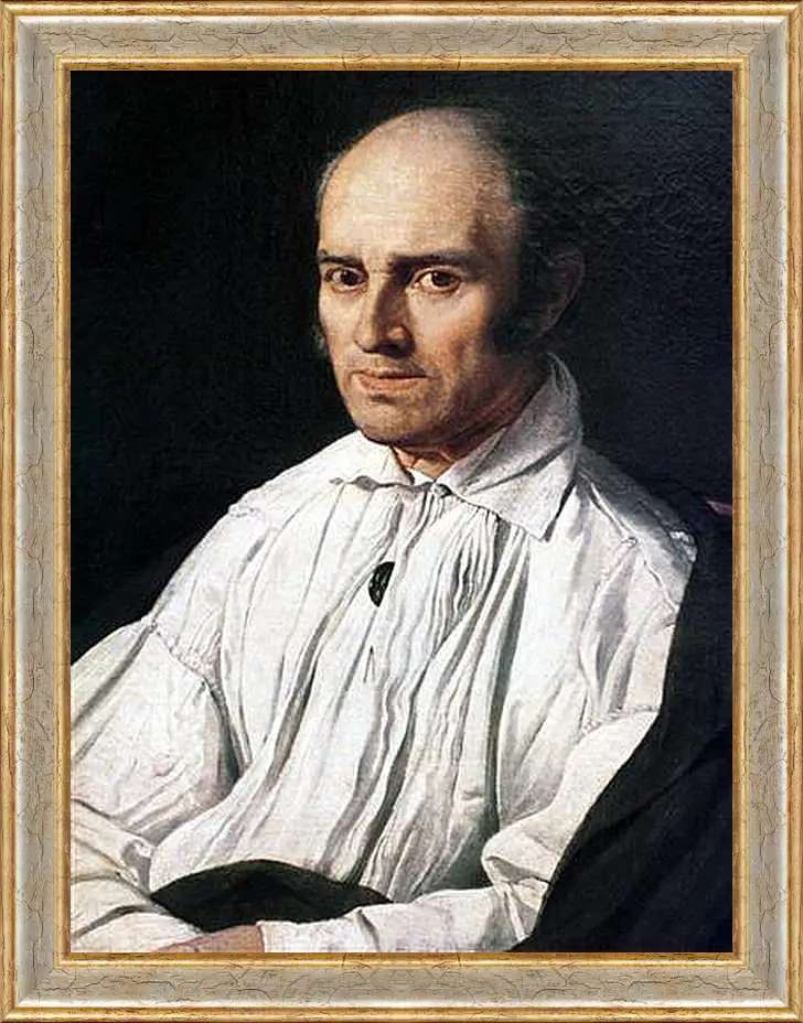 Картина в раме - Portrait of Pere Desmarets. Жан Огюст Доминик Энгр