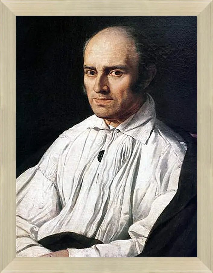 Картина в раме - Portrait of Pere Desmarets. Жан Огюст Доминик Энгр