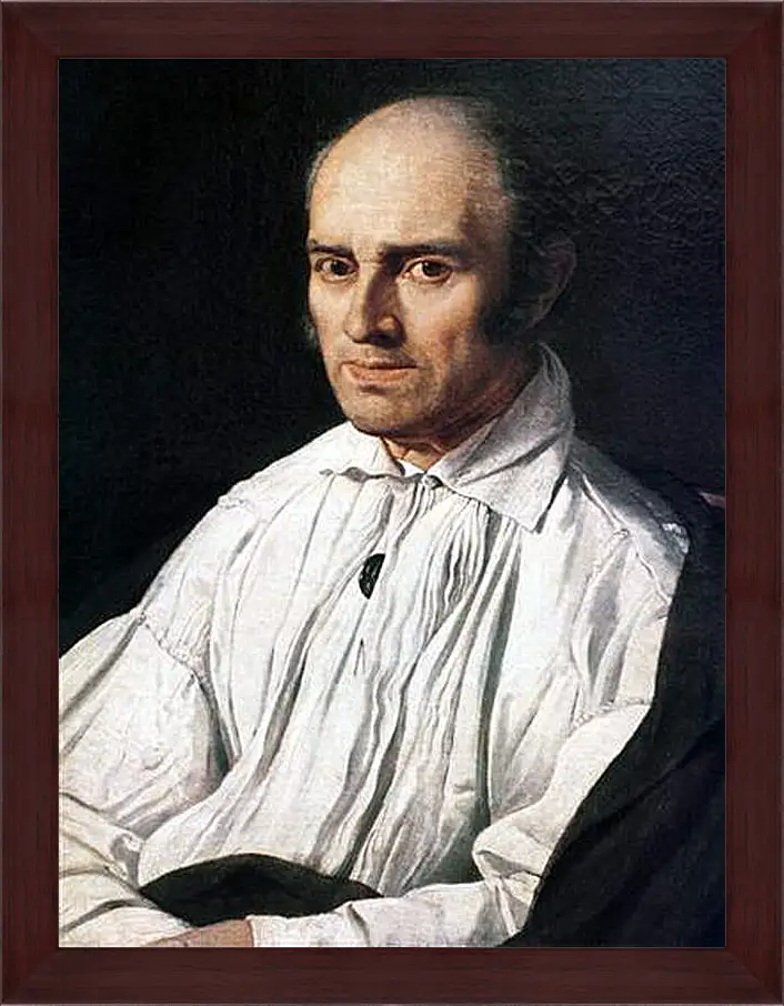 Картина в раме - Portrait of Pere Desmarets. Жан Огюст Доминик Энгр
