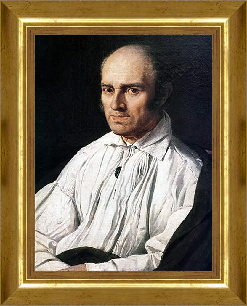 Картина в раме - Portrait of Pere Desmarets. Жан Огюст Доминик Энгр