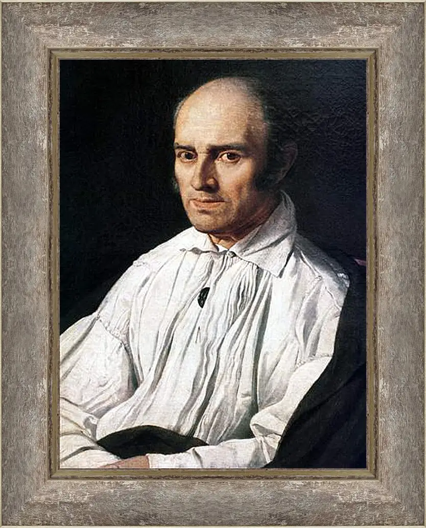 Картина в раме - Portrait of Pere Desmarets. Жан Огюст Доминик Энгр