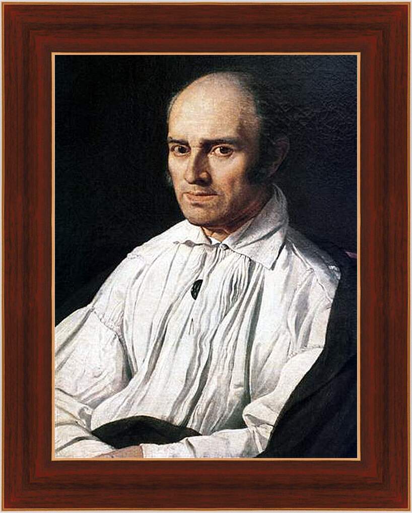 Картина в раме - Portrait of Pere Desmarets. Жан Огюст Доминик Энгр
