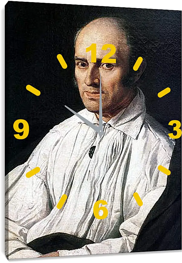 Часы картина - Portrait of Pere Desmarets. Жан Огюст Доминик Энгр