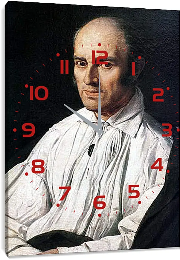 Часы картина - Portrait of Pere Desmarets. Жан Огюст Доминик Энгр