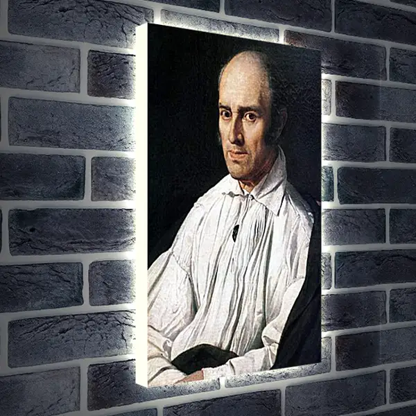 Лайтбокс световая панель - Portrait of Pere Desmarets. Жан Огюст Доминик Энгр