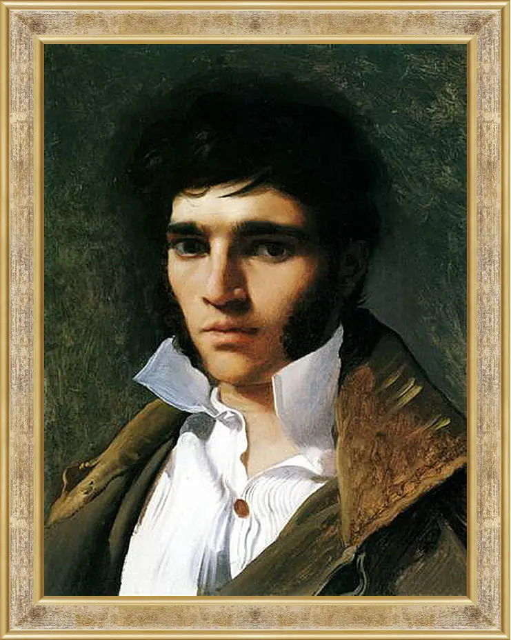 Картина в раме - Portrait of Paul Lemoyne. Жан Огюст Доминик Энгр