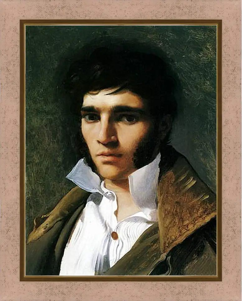 Картина в раме - Portrait of Paul Lemoyne. Жан Огюст Доминик Энгр