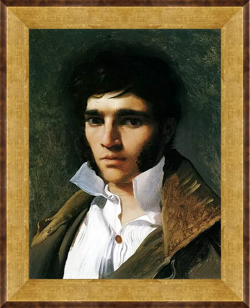 Картина в раме - Portrait of Paul Lemoyne. Жан Огюст Доминик Энгр