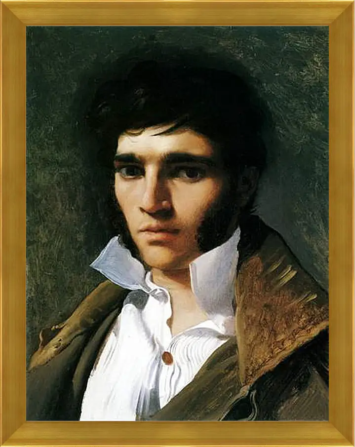 Картина в раме - Portrait of Paul Lemoyne. Жан Огюст Доминик Энгр