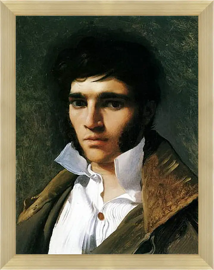 Картина в раме - Portrait of Paul Lemoyne. Жан Огюст Доминик Энгр