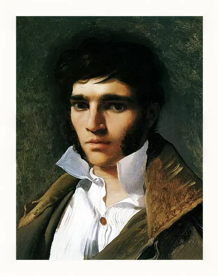 Картина в раме - Portrait of Paul Lemoyne. Жан Огюст Доминик Энгр