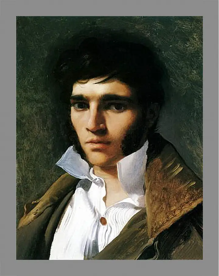 Картина в раме - Portrait of Paul Lemoyne. Жан Огюст Доминик Энгр