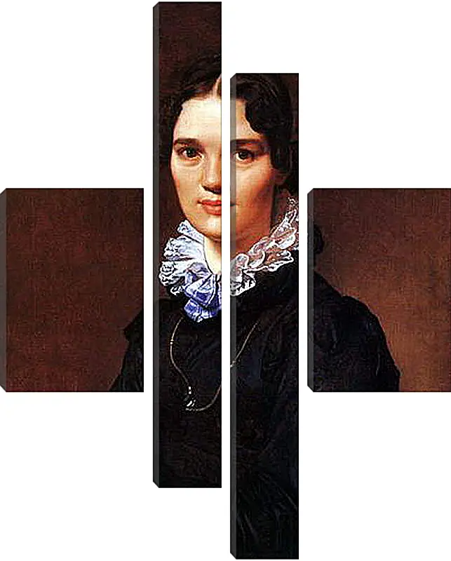 Модульная картина - Portrait of Madmoiselle Jeanne Suzanne Catherine Gonin. Жан Огюст Доминик Энгр