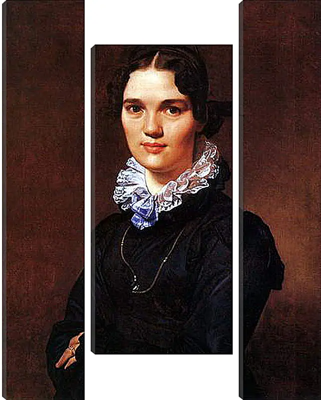 Модульная картина - Portrait of Madmoiselle Jeanne Suzanne Catherine Gonin. Жан Огюст Доминик Энгр
