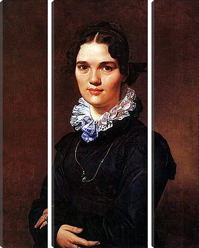 Модульная картина - Portrait of Madmoiselle Jeanne Suzanne Catherine Gonin. Жан Огюст Доминик Энгр
