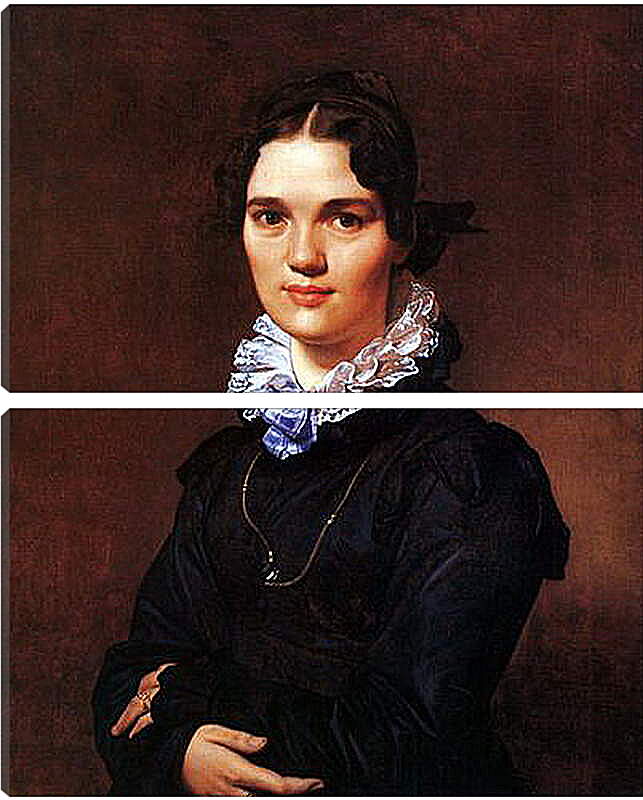 Модульная картина - Portrait of Madmoiselle Jeanne Suzanne Catherine Gonin. Жан Огюст Доминик Энгр
