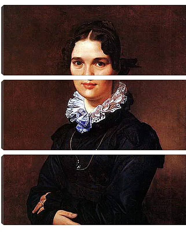 Модульная картина - Portrait of Madmoiselle Jeanne Suzanne Catherine Gonin. Жан Огюст Доминик Энгр
