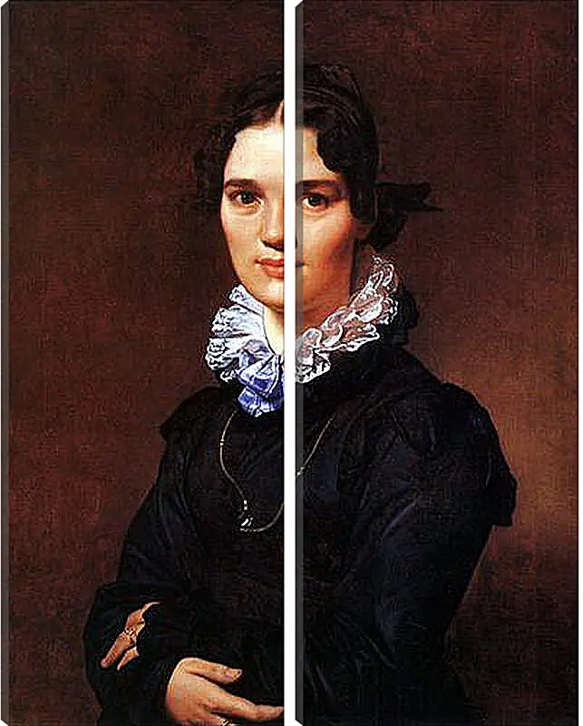 Модульная картина - Portrait of Madmoiselle Jeanne Suzanne Catherine Gonin. Жан Огюст Доминик Энгр
