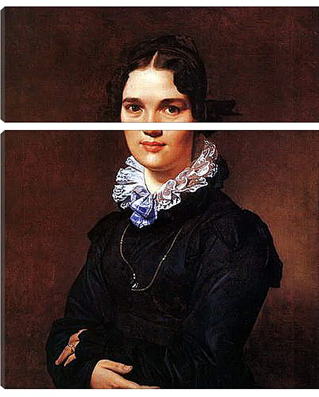 Модульная картина - Portrait of Madmoiselle Jeanne Suzanne Catherine Gonin. Жан Огюст Доминик Энгр