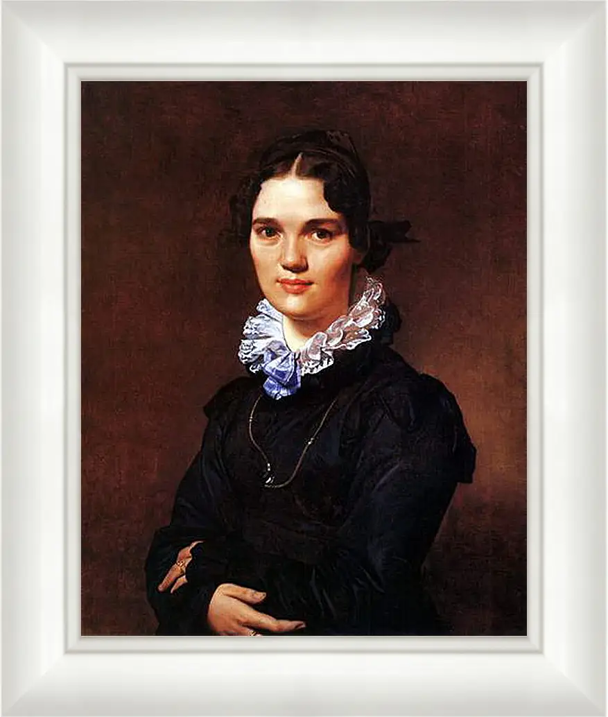 Картина в раме - Portrait of Madmoiselle Jeanne Suzanne Catherine Gonin. Жан Огюст Доминик Энгр