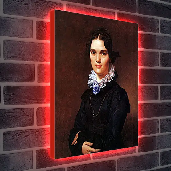 Лайтбокс световая панель - Portrait of Madmoiselle Jeanne Suzanne Catherine Gonin. Жан Огюст Доминик Энгр