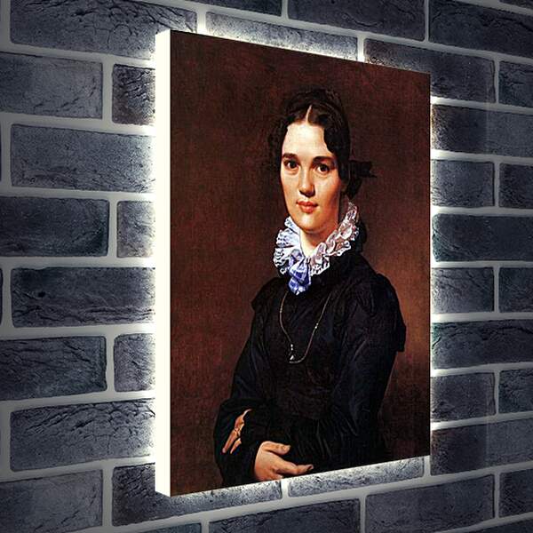 Лайтбокс световая панель - Portrait of Madmoiselle Jeanne Suzanne Catherine Gonin. Жан Огюст Доминик Энгр
