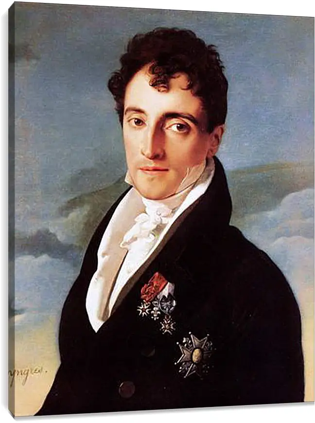 Постер и плакат - Portrait of Joseph Vialetes de Mortarieu. Жан Огюст Доминик Энгр
