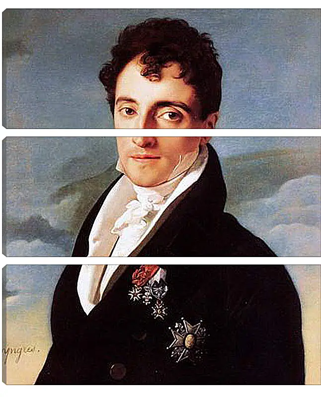 Модульная картина - Portrait of Joseph Vialetes de Mortarieu. Жан Огюст Доминик Энгр
