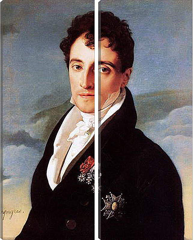 Модульная картина - Portrait of Joseph Vialetes de Mortarieu. Жан Огюст Доминик Энгр
