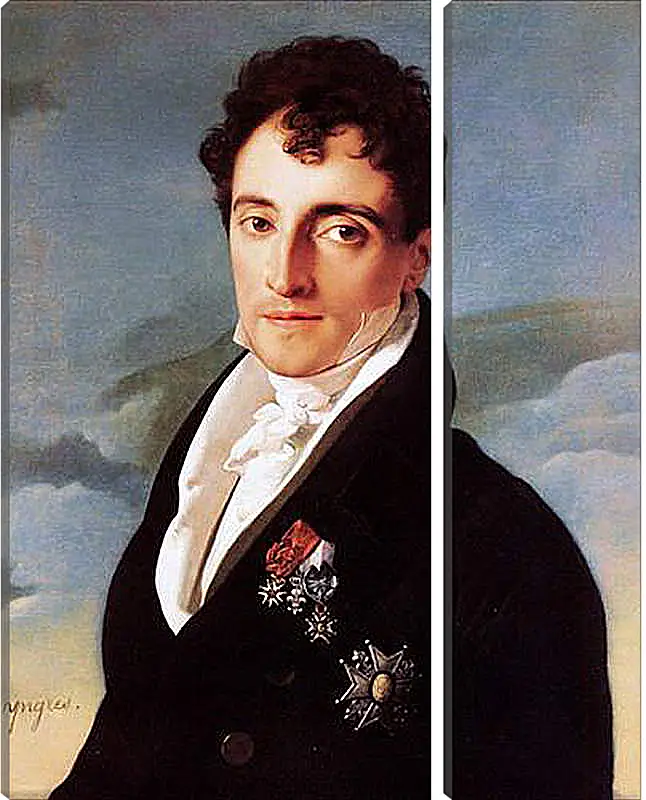 Модульная картина - Portrait of Joseph Vialetes de Mortarieu. Жан Огюст Доминик Энгр
