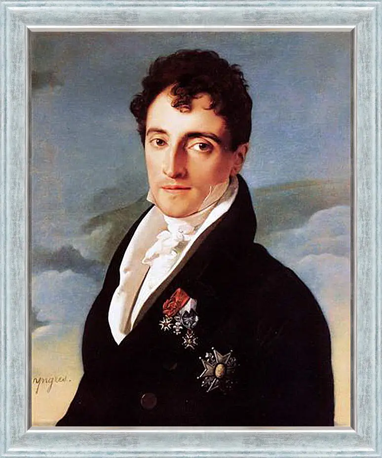 Картина в раме - Portrait of Joseph Vialetes de Mortarieu. Жан Огюст Доминик Энгр
