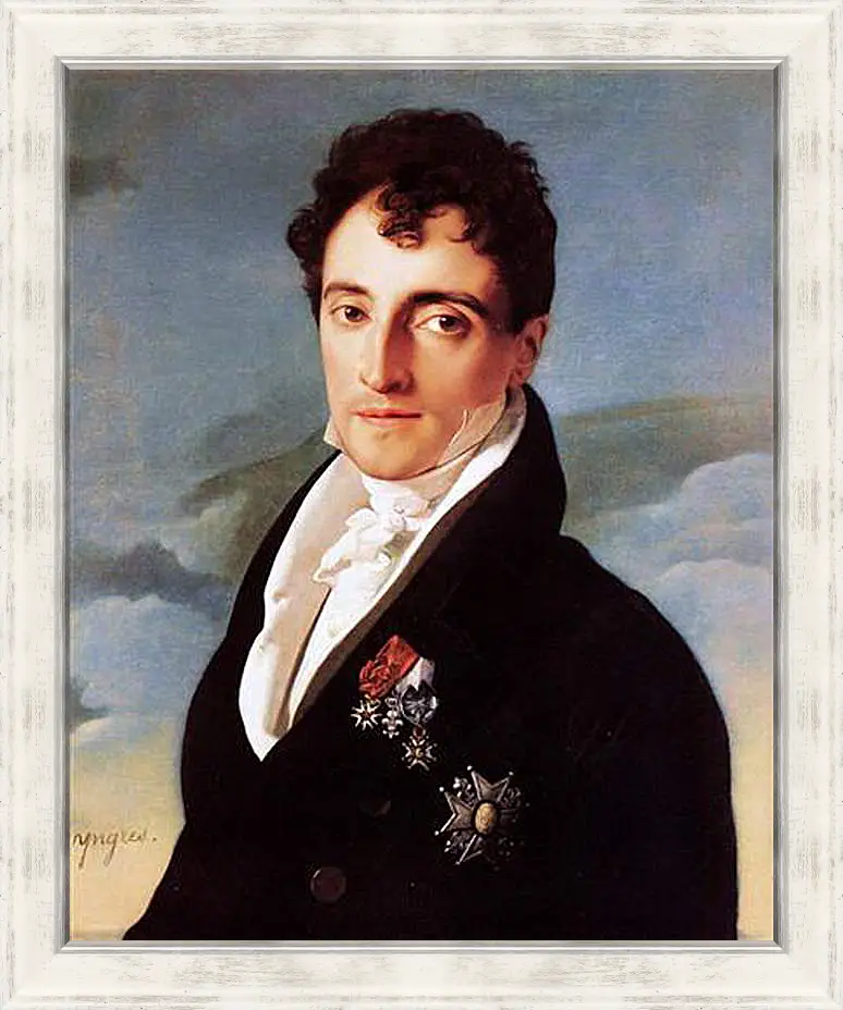 Картина в раме - Portrait of Joseph Vialetes de Mortarieu. Жан Огюст Доминик Энгр