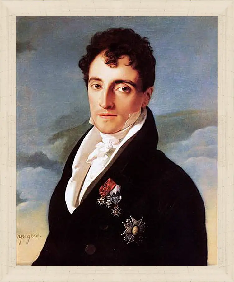 Картина в раме - Portrait of Joseph Vialetes de Mortarieu. Жан Огюст Доминик Энгр