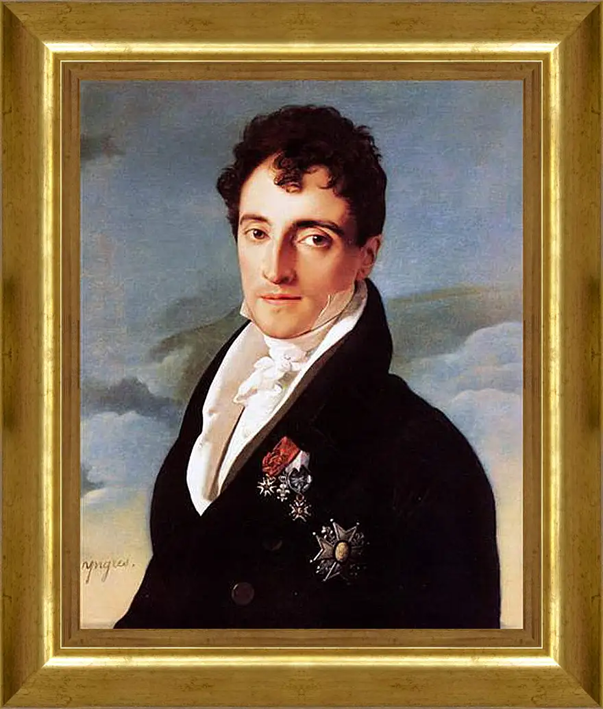 Картина в раме - Portrait of Joseph Vialetes de Mortarieu. Жан Огюст Доминик Энгр