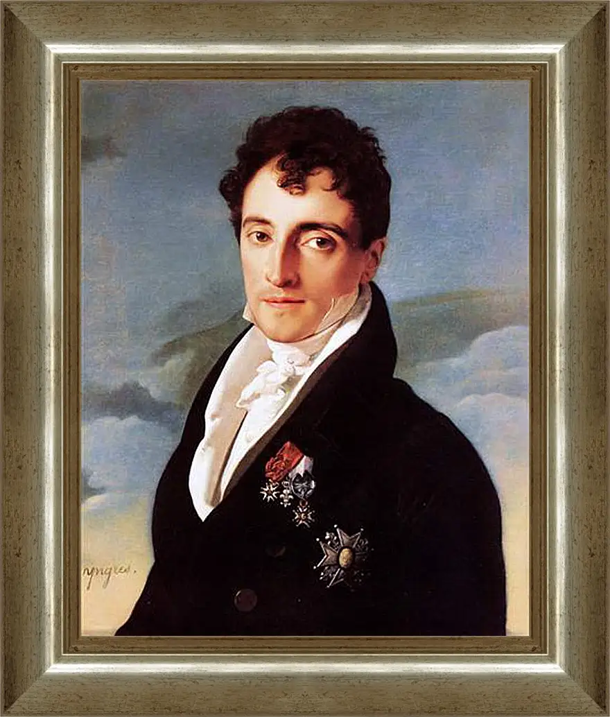 Картина в раме - Portrait of Joseph Vialetes de Mortarieu. Жан Огюст Доминик Энгр