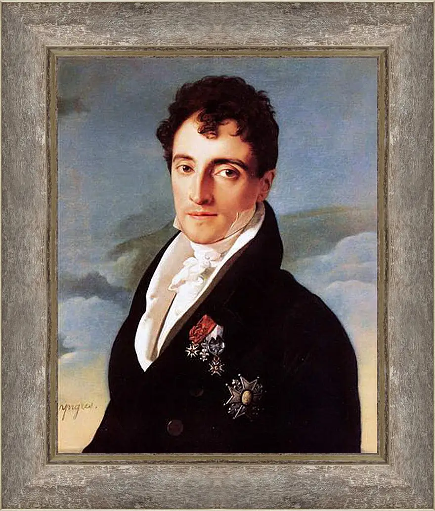 Картина в раме - Portrait of Joseph Vialetes de Mortarieu. Жан Огюст Доминик Энгр