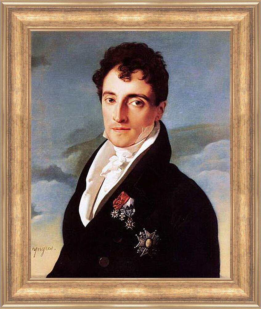 Картина в раме - Portrait of Joseph Vialetes de Mortarieu. Жан Огюст Доминик Энгр
