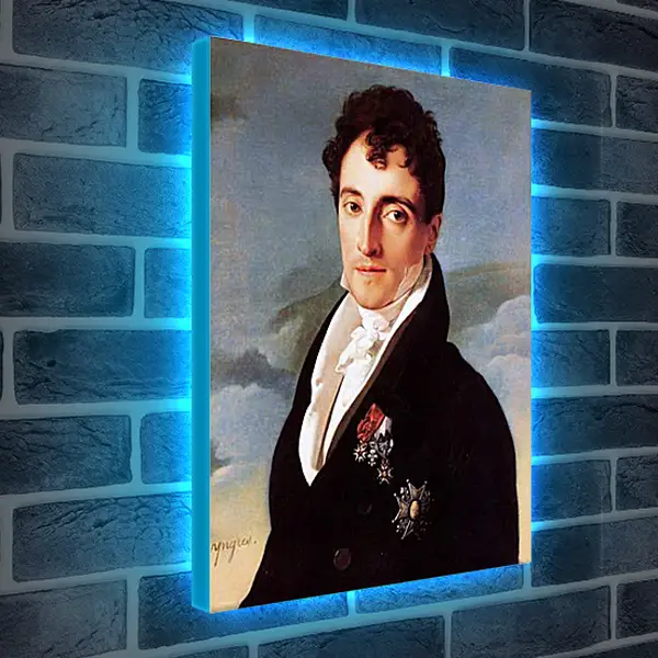 Лайтбокс световая панель - Portrait of Joseph Vialetes de Mortarieu. Жан Огюст Доминик Энгр