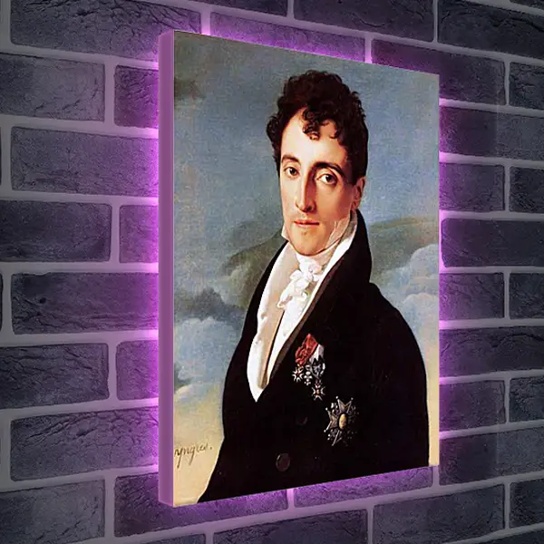 Лайтбокс световая панель - Portrait of Joseph Vialetes de Mortarieu. Жан Огюст Доминик Энгр