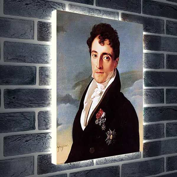 Лайтбокс световая панель - Portrait of Joseph Vialetes de Mortarieu. Жан Огюст Доминик Энгр