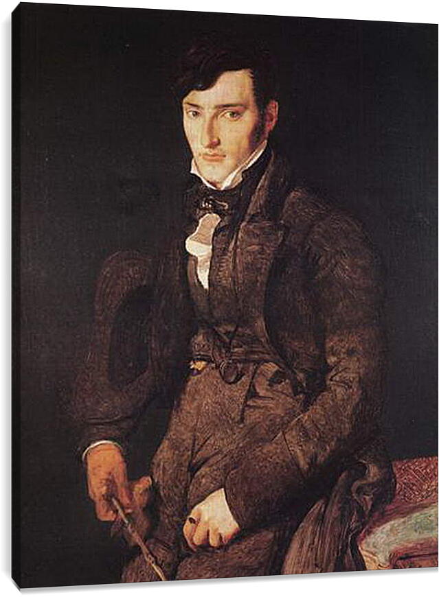 Постер и плакат - Portrait of Jean Pierre Francois Gilibert. Жан Огюст Доминик Энгр
