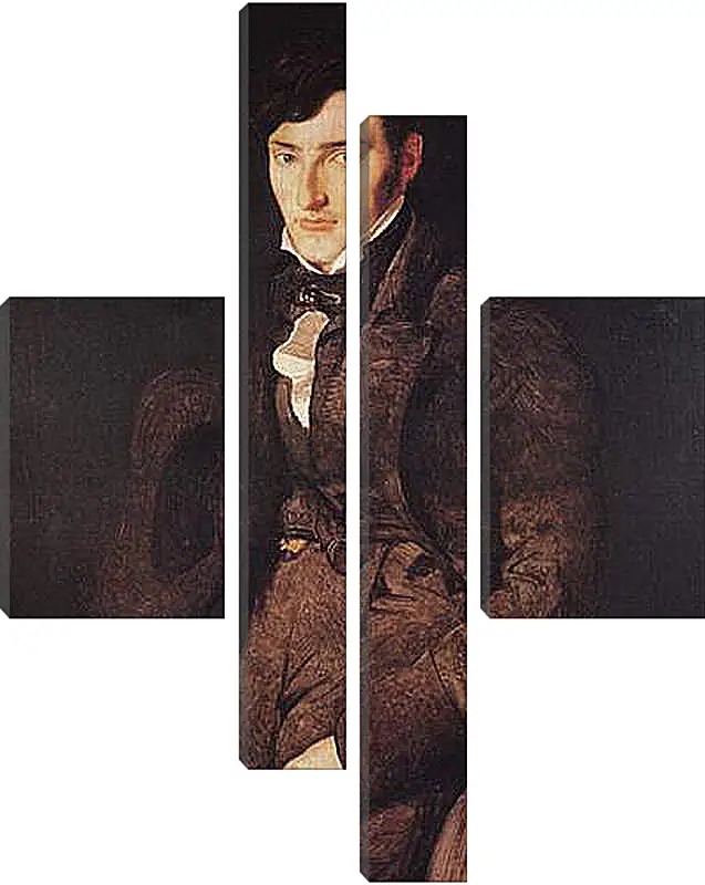 Модульная картина - Portrait of Jean Pierre Francois Gilibert. Жан Огюст Доминик Энгр