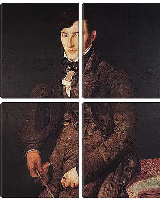 Модульная картина - Portrait of Jean Pierre Francois Gilibert. Жан Огюст Доминик Энгр
