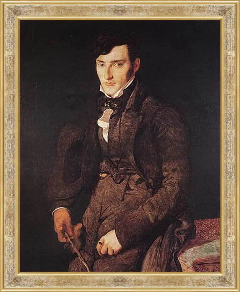 Картина в раме - Portrait of Jean Pierre Francois Gilibert. Жан Огюст Доминик Энгр