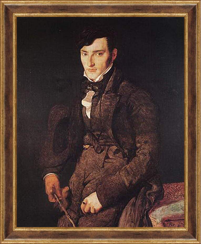 Картина в раме - Portrait of Jean Pierre Francois Gilibert. Жан Огюст Доминик Энгр
