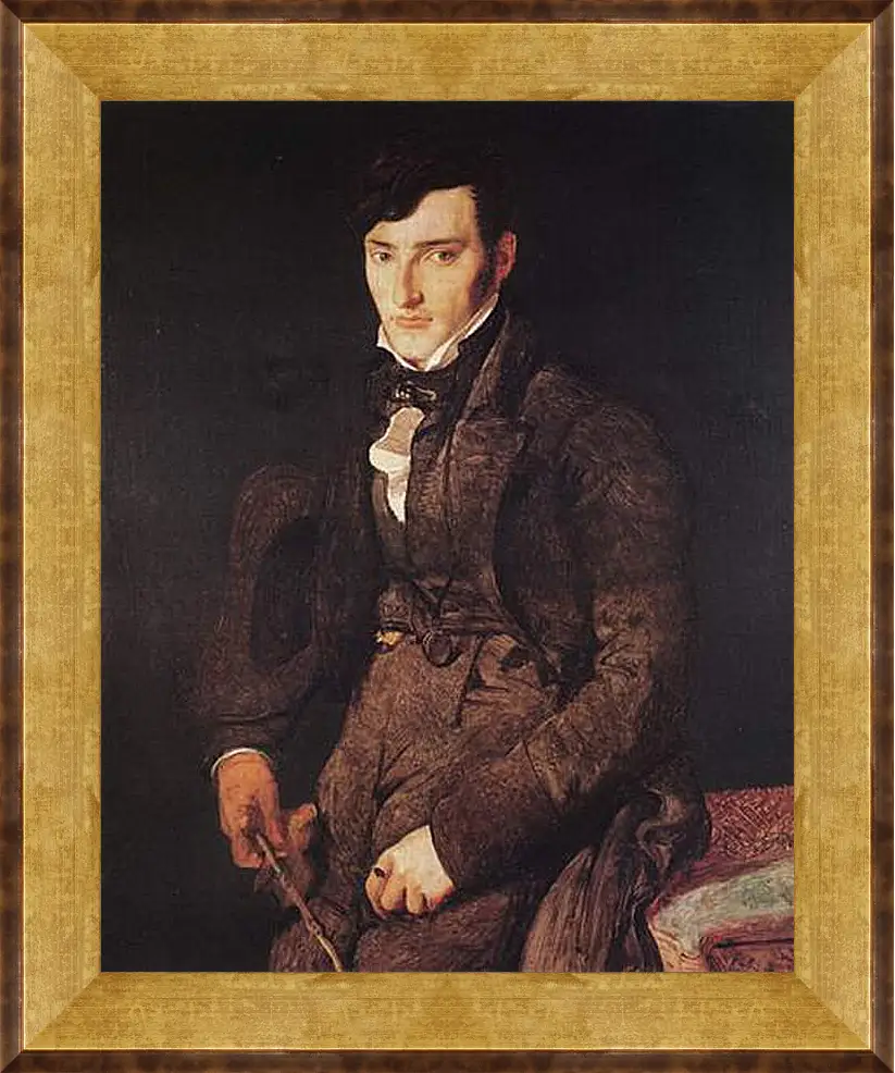 Картина в раме - Portrait of Jean Pierre Francois Gilibert. Жан Огюст Доминик Энгр
