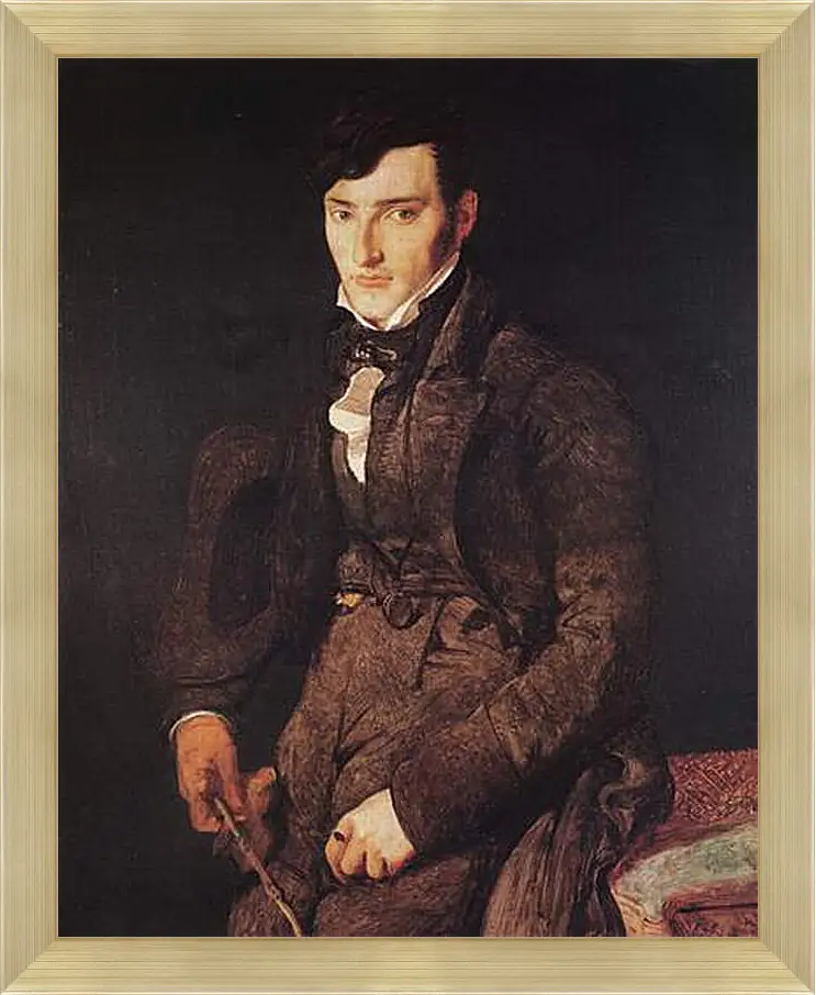 Картина в раме - Portrait of Jean Pierre Francois Gilibert. Жан Огюст Доминик Энгр
